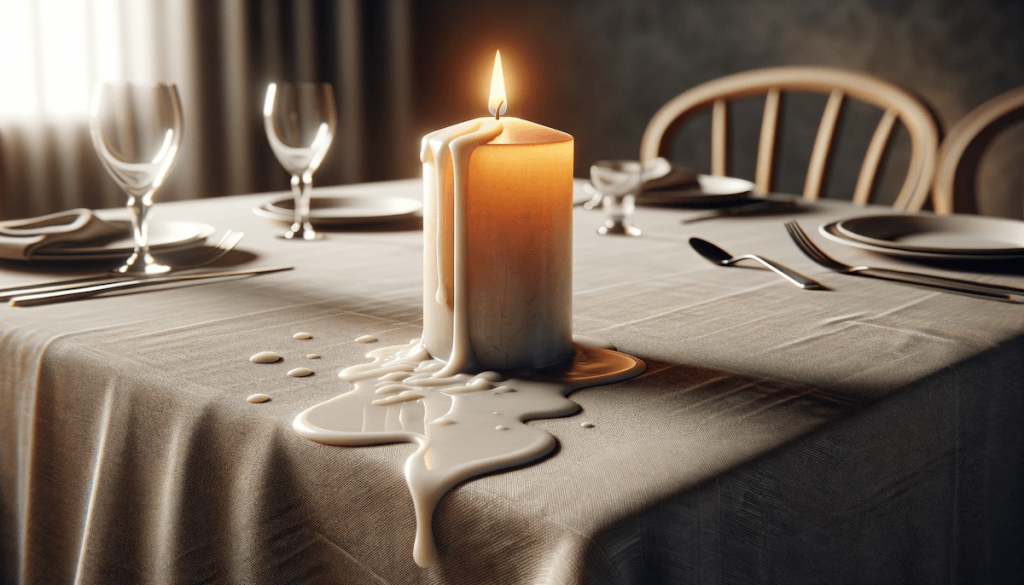 Comment Enlever Tache De Bougie Sur Une Nappe