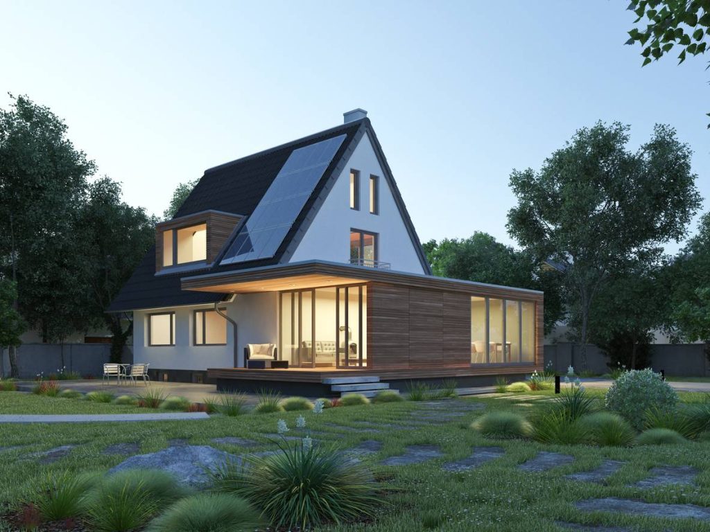 maison avec matériaux écologiques